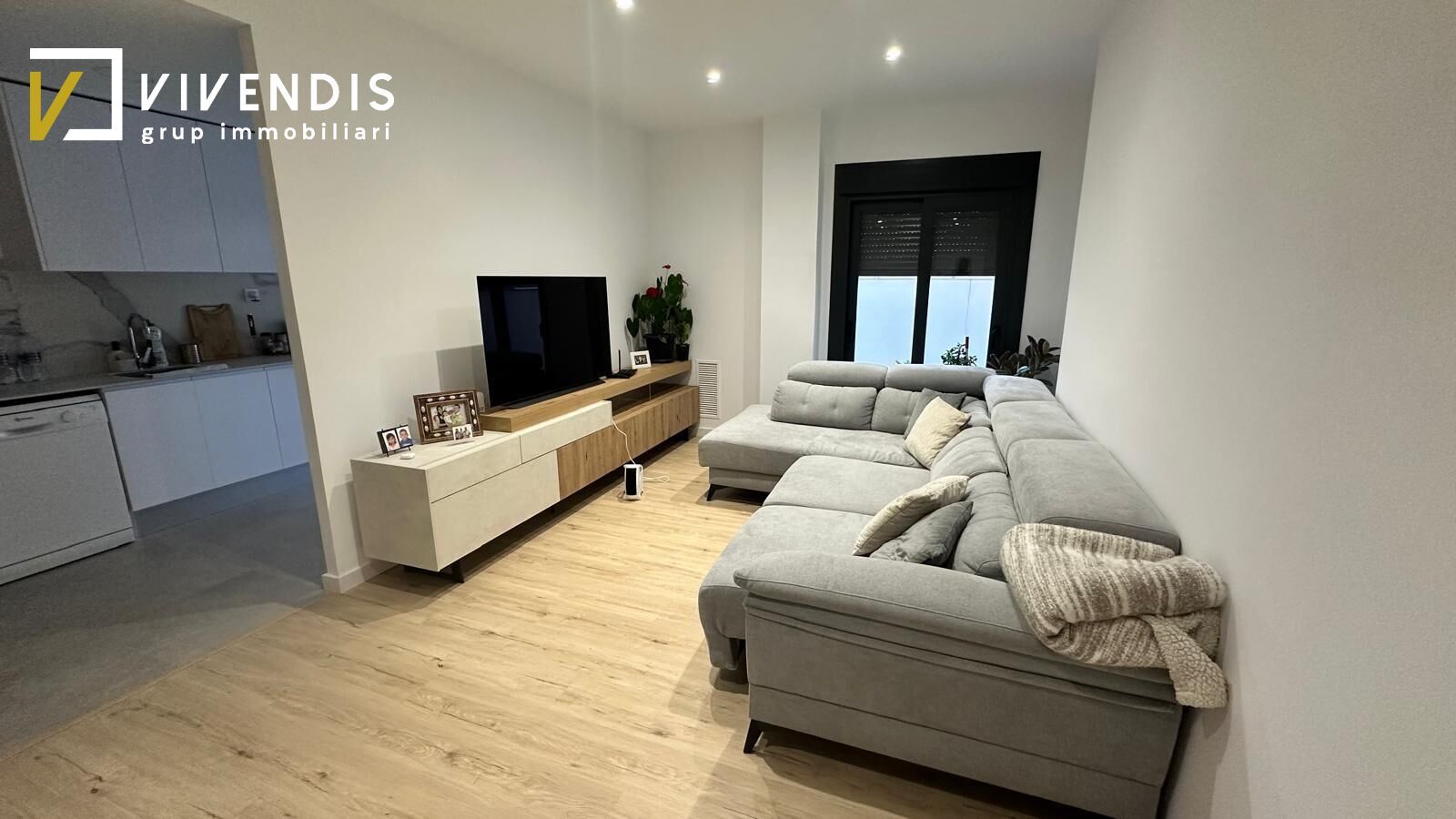 Sala de estar de Piso en venta en Alpicat con Terraza, Trastero y Amueblado