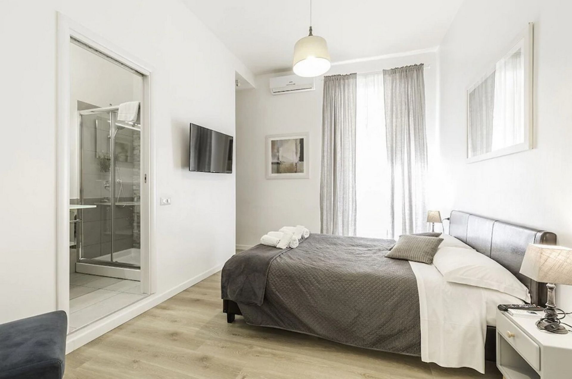 Bedroom of Flat to rent in Bilbao   with Air Conditioner, Furnished and Microwave