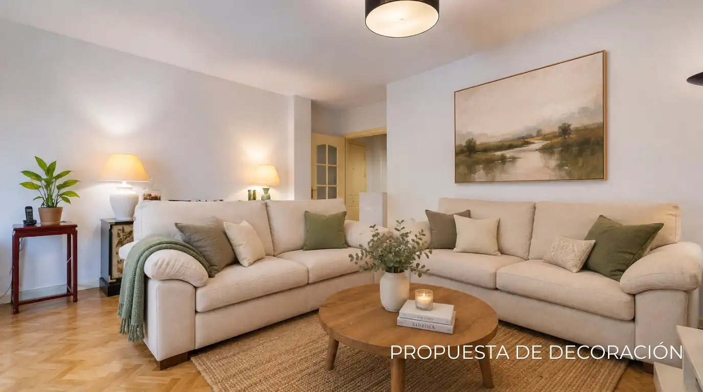 Sala d'estar de Pis en venda en Las Rozas de Madrid amb Aire condicionat, Calefacció i Parquet