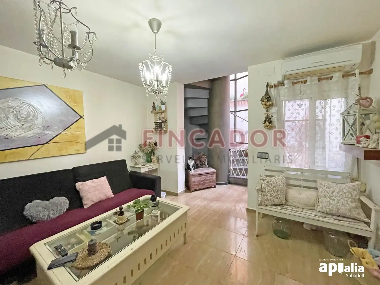 Living room of Detached homes for sale in Sabadell  with Air Conditioner, Heating and Parquet flooring