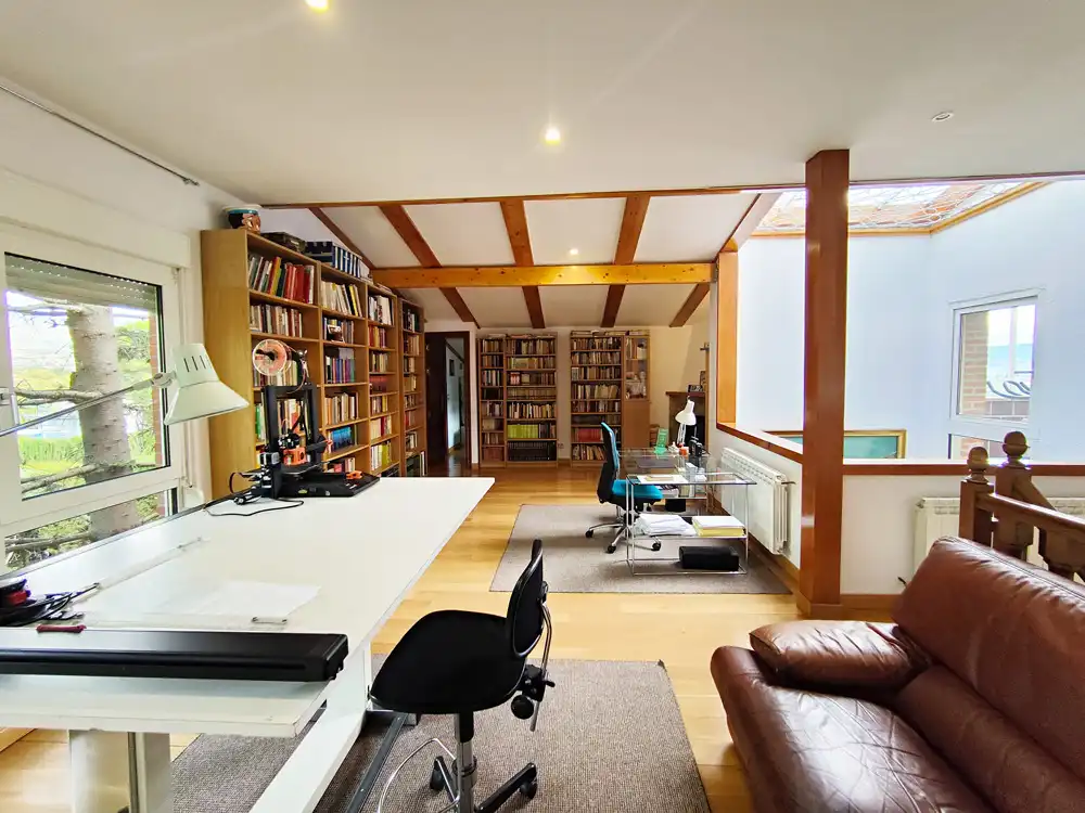 Sala de estar de Casa o chalet en venta en Guadarrama con Calefacción, Jardín privado y Parquet