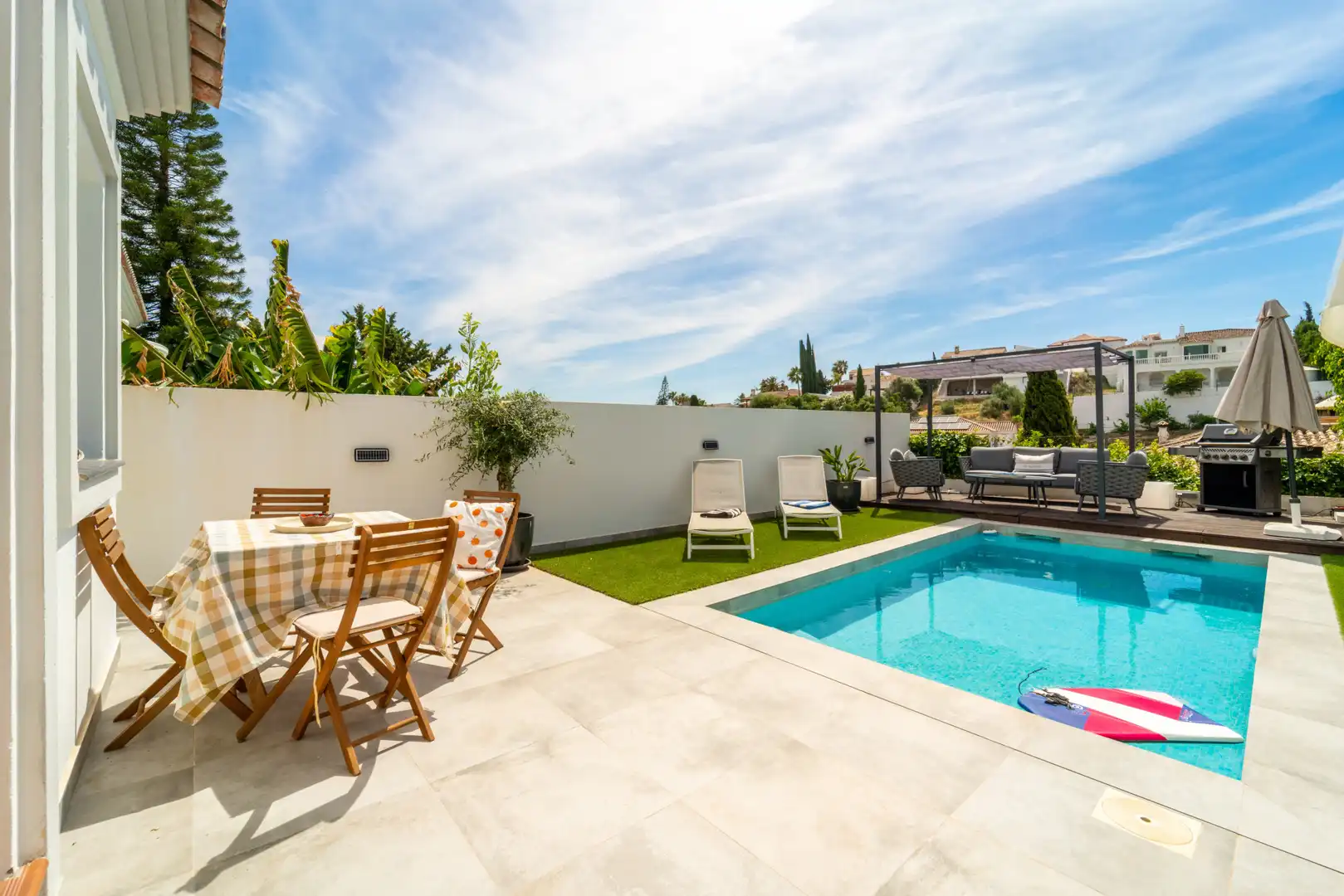 Terrassa de Casa o xalet en venda en Mijas amb Aire condicionat, Jardí privat i Terrassa