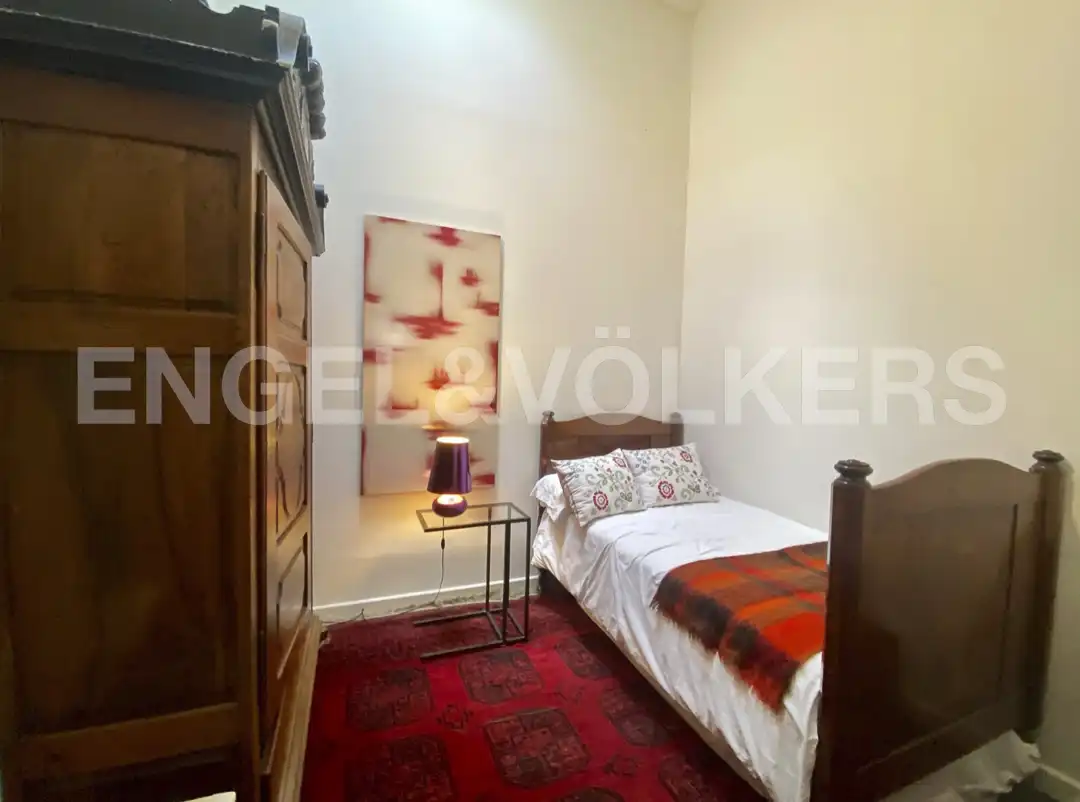 Schlafzimmer von Wohnung zur Miete in Barcelona mit Klimaanlage, Heizung und Privatgarten