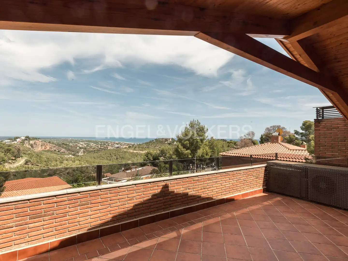 Terrace of Houses for rent in Castelldefels  with Air Conditioner, Heating and Private garden