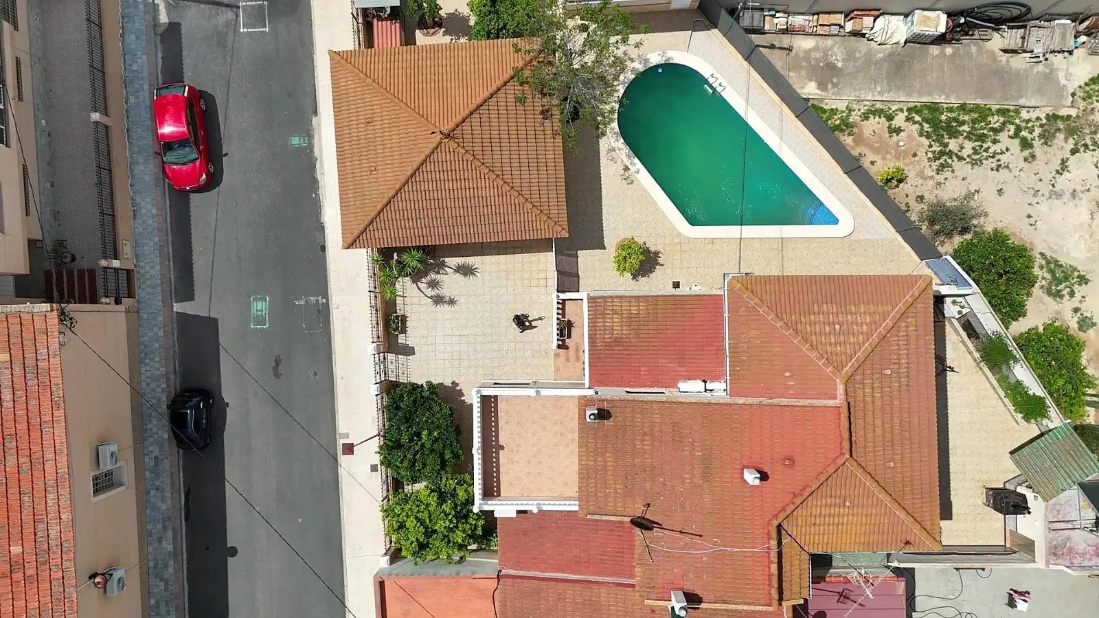 Vista exterior de Casa o xalet en venda en Cartagena amb Aire condicionat, Jardí privat i Terrassa