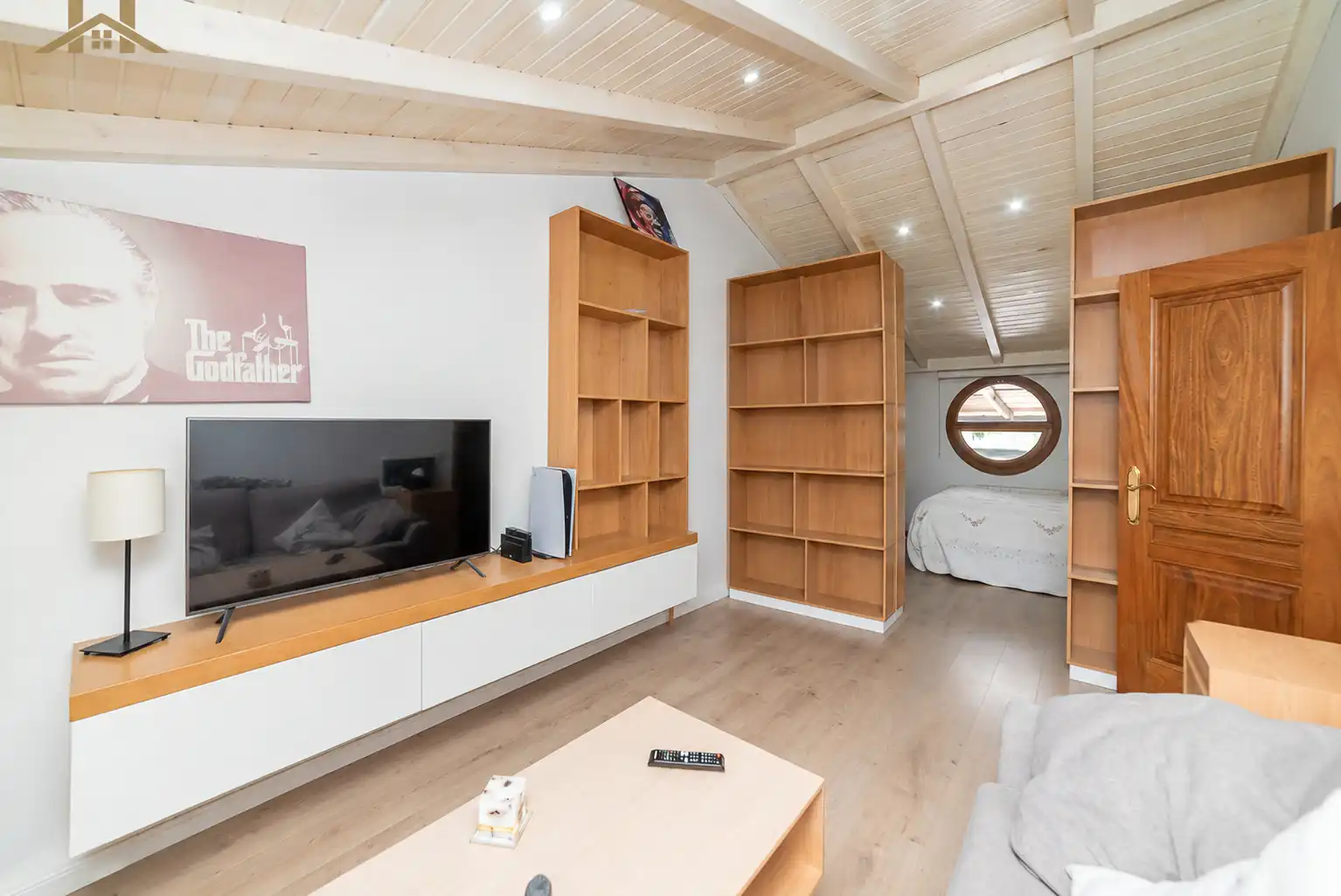 Sala de estar de Casa adosada en venta en Brunete con Jardín privado y Piscina