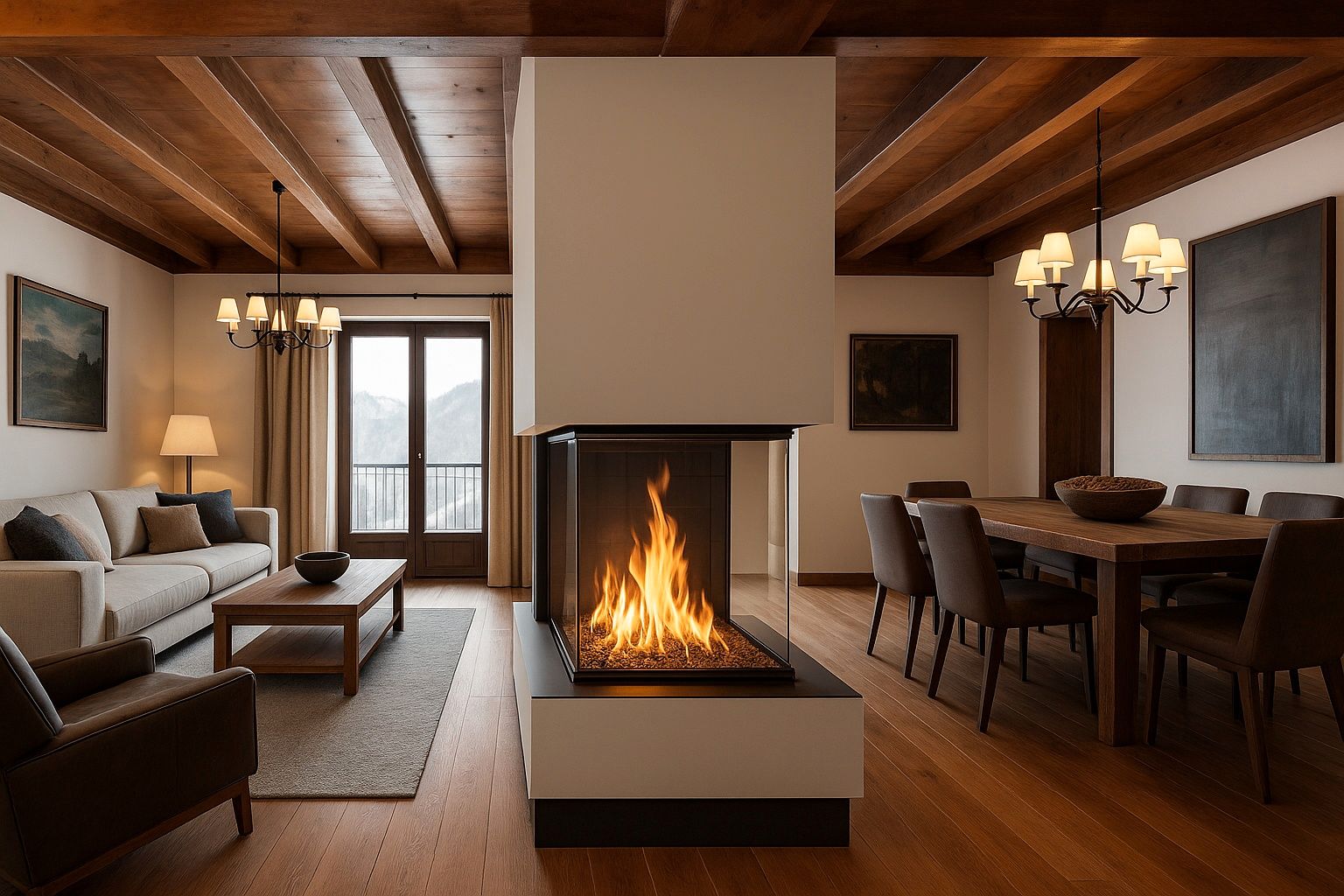 Sala d'estar de Dúplex en venda en Jaca amb Calefacció, Parquet i Terrassa