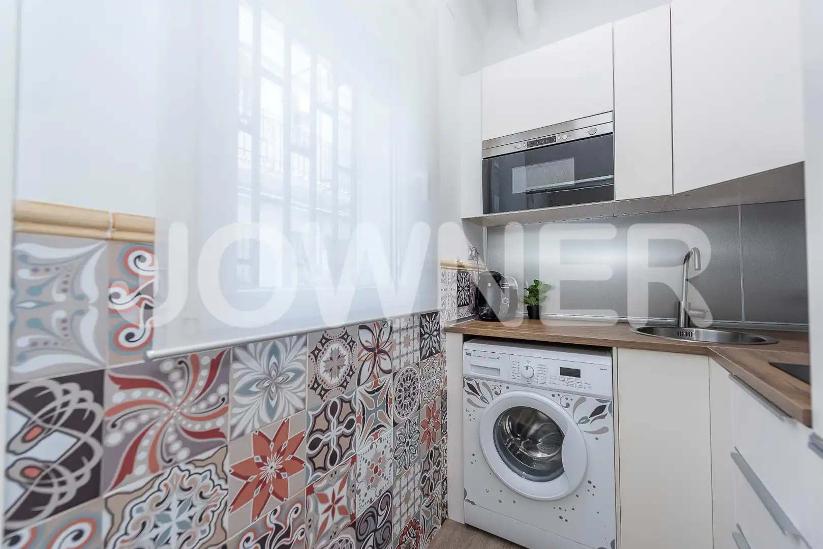 Kitchen of Flat for rent in Madrid  with Air Conditioner, Heating and Furnished