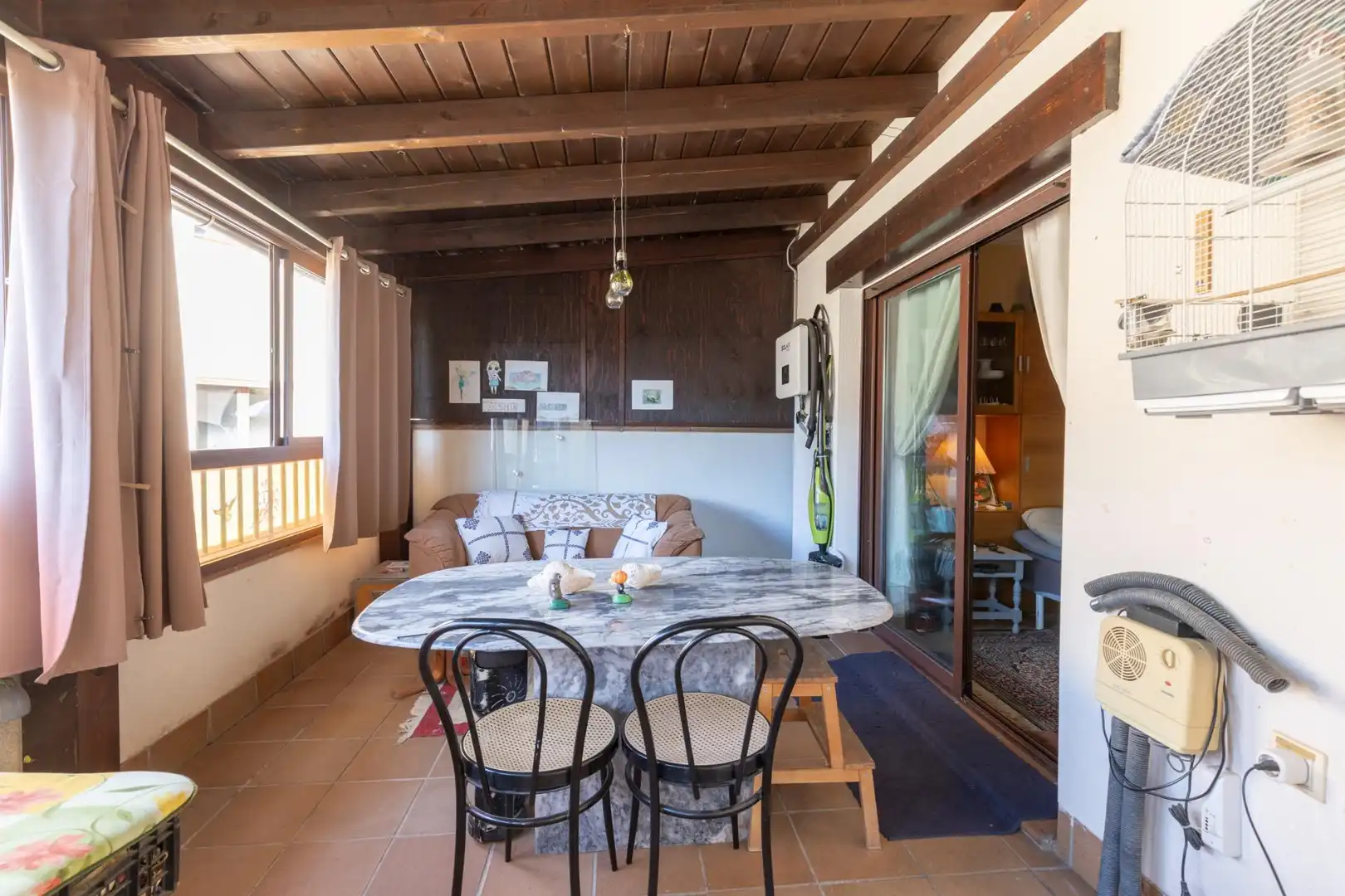 Dining room of Flat for sale in Güéjar Sierra  with Air Conditioner, Heating and Terrace