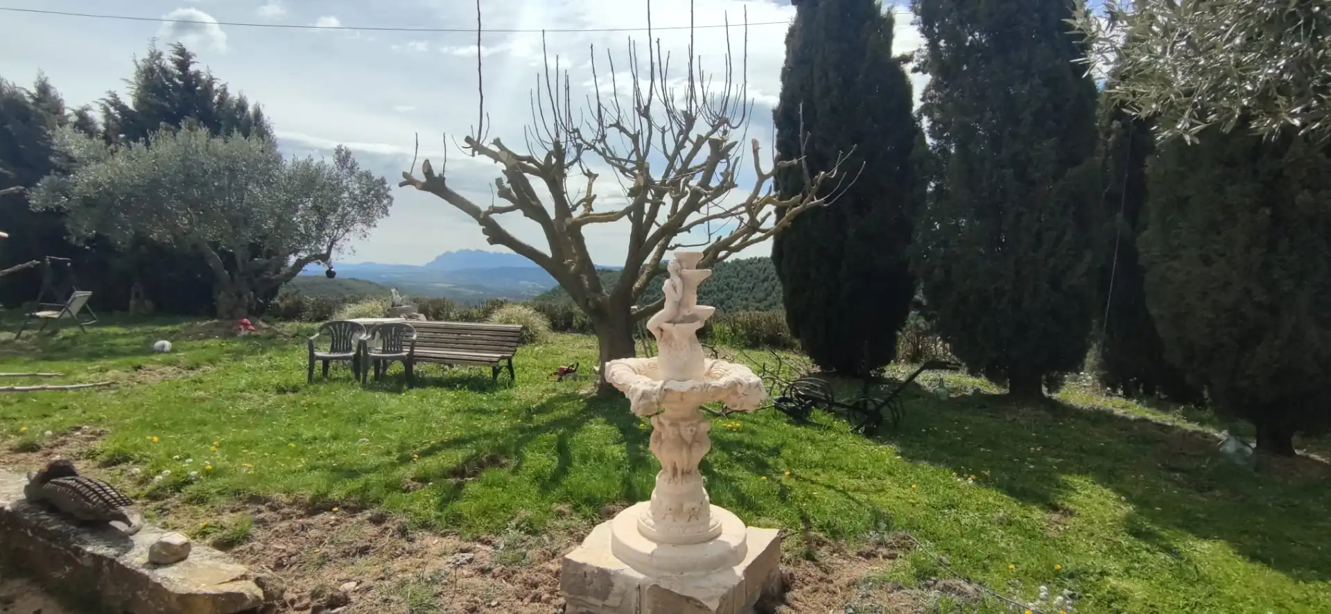 Garten von Wohnung zur Miete in Sant Mateu de Bages mit Möbliert