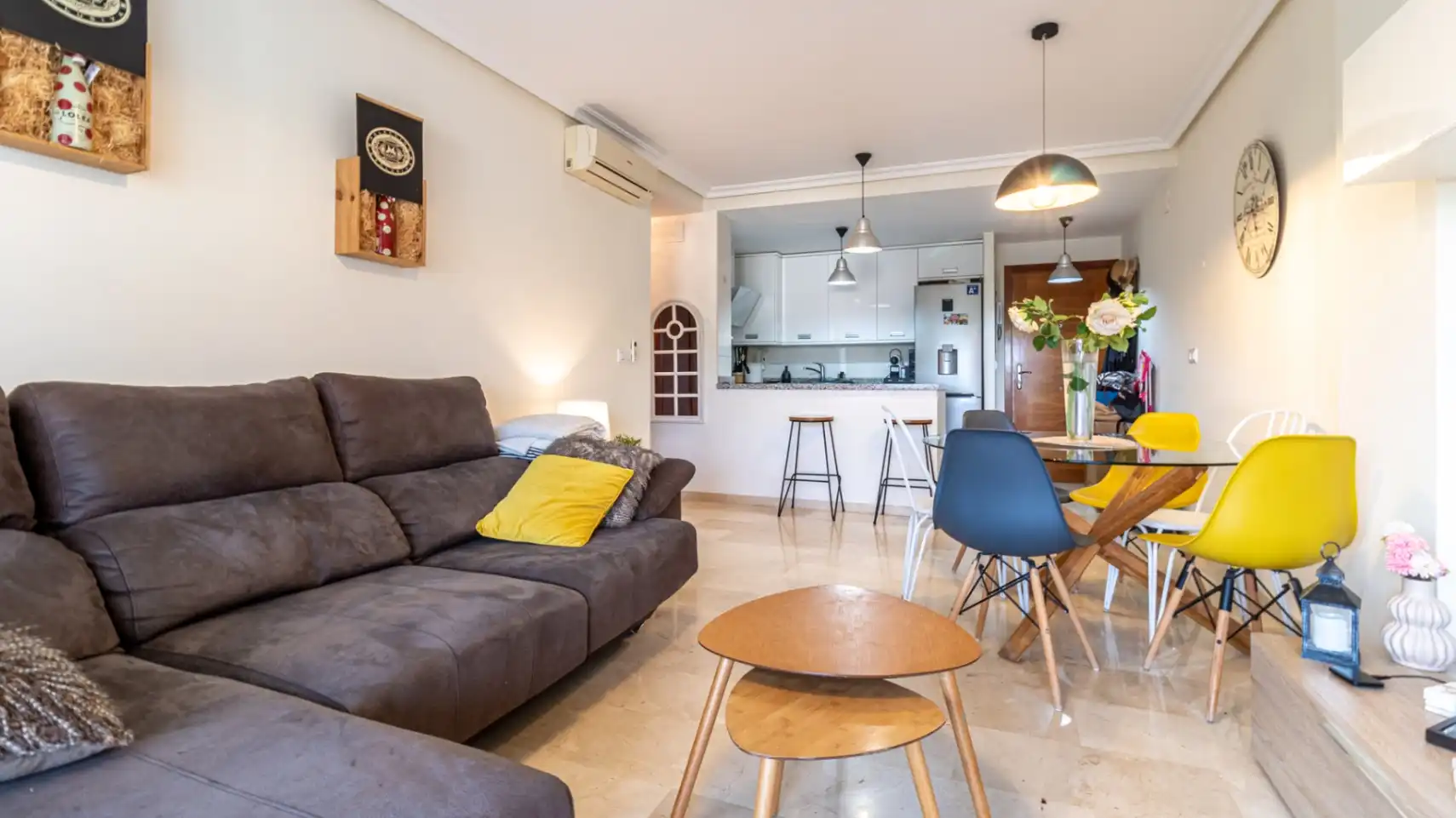 Sala de estar de Apartamento en venta en Dénia con Aire acondicionado, Calefacción y Terraza