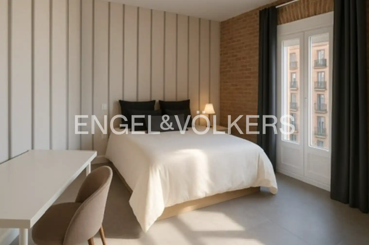 Bedroom of Flat for rent in Madrid  with Air Conditioner, Heating and Terrace