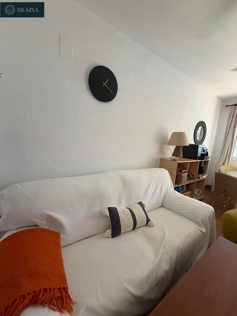 Sala de estar de Dúplex en venta en Islantilla con Aire acondicionado, Calefacción y Jardín privado