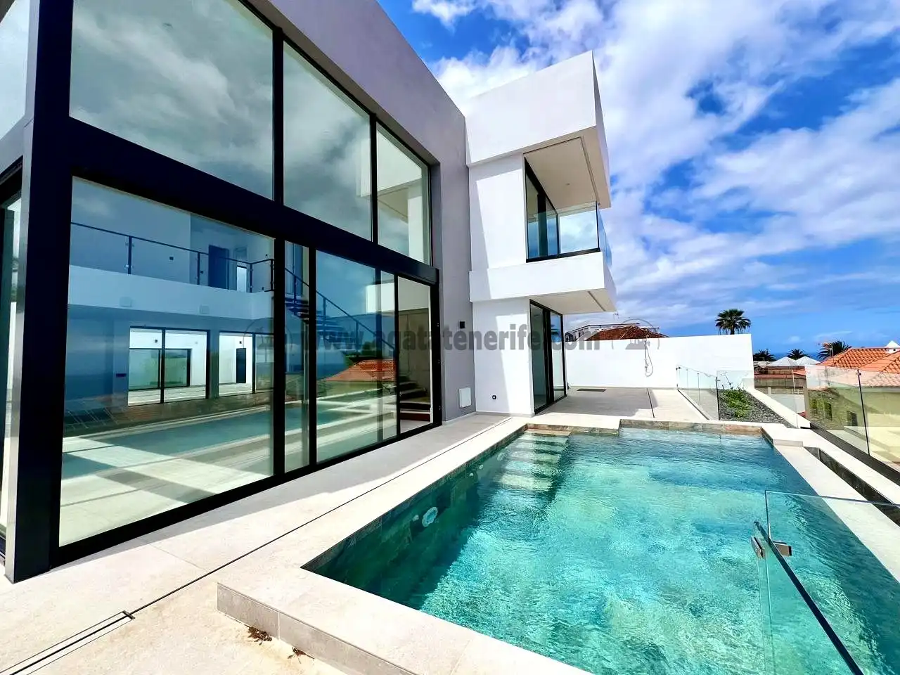 Exterior view of Houses for sale in Los Realejos  with Terrace, Swimming Pool and Balcony