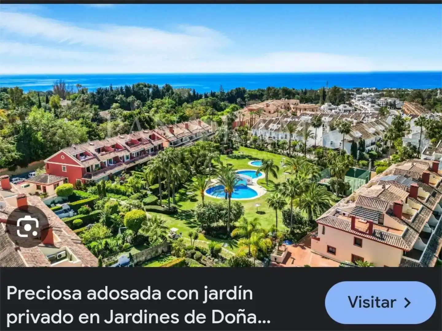 Jardí de Casa adosada en venda en Marbella amb Aire condicionat i Piscina