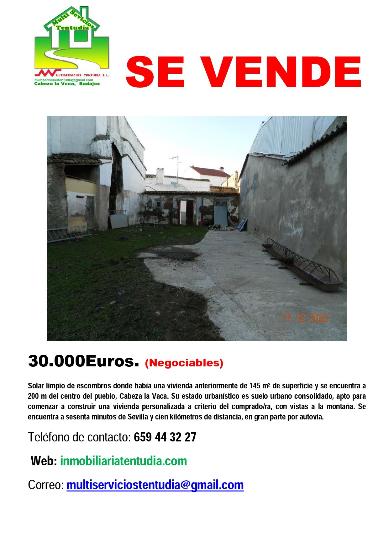 Residencial en venda en Cabeza la Vaca