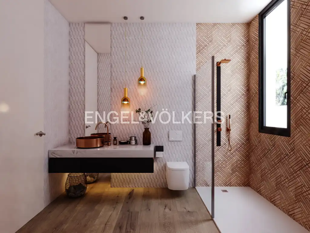 Bathroom of Houses for sale in L'Alfàs del Pi  with Air Conditioner, Private garden and Swimming Pool