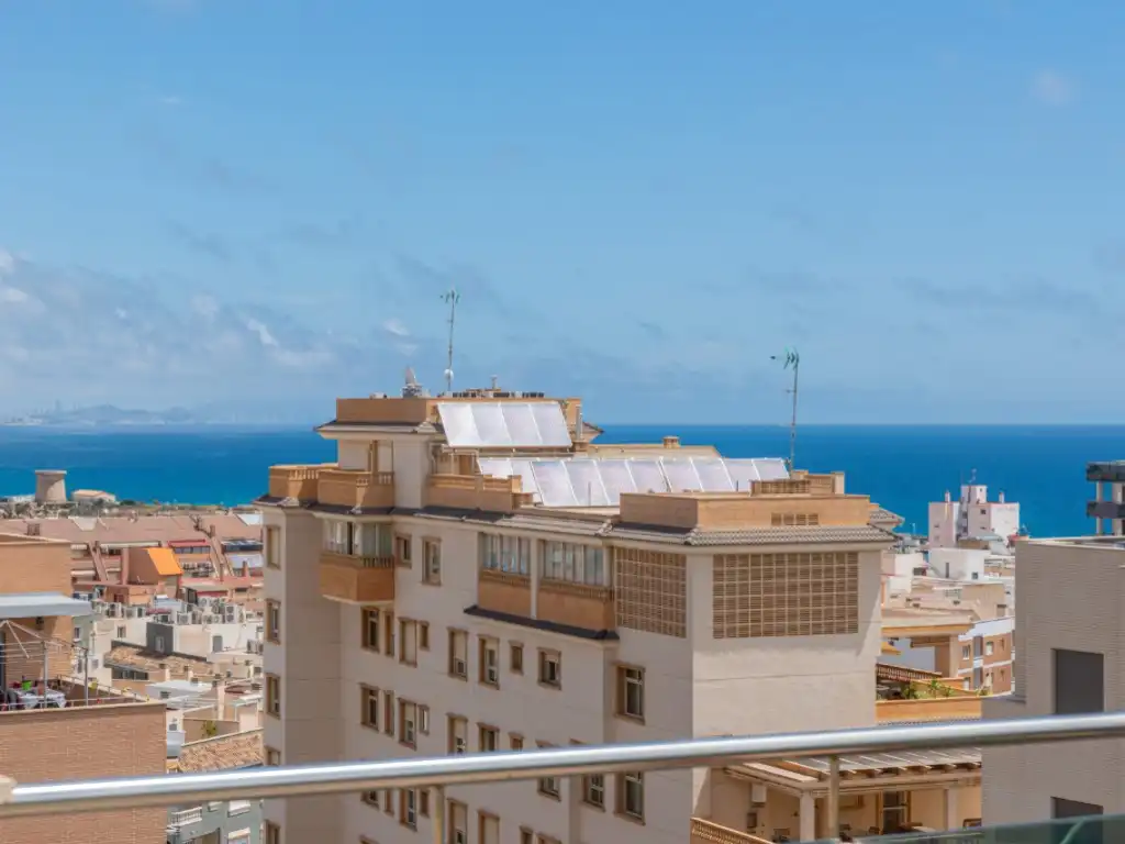 Exterior view of Attic for sale in El Campello  with Air Conditioner, Private garden and Terrace