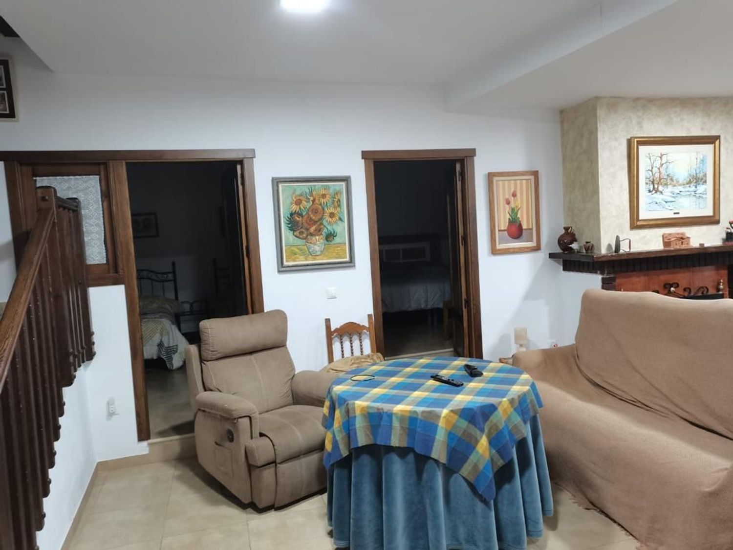 Wohnzimmer von Country house zum verkauf in Orcera mit Klimaanlage