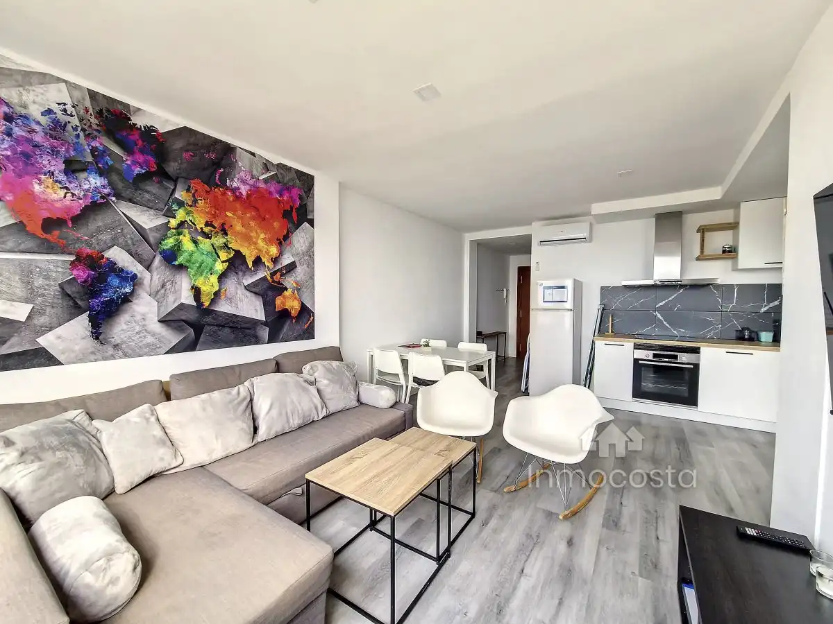 Living room of Flat for sale in Alicante / Alacant  with Air Conditioner and Community pool