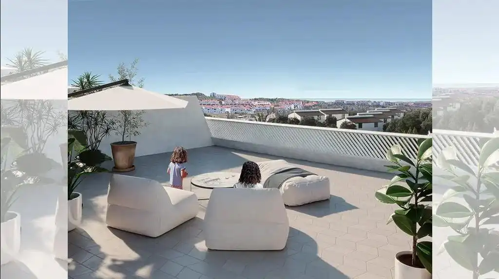 Terrassa de Apartament en venda en Mijas amb Aire condicionat, Jardí privat i Terrassa