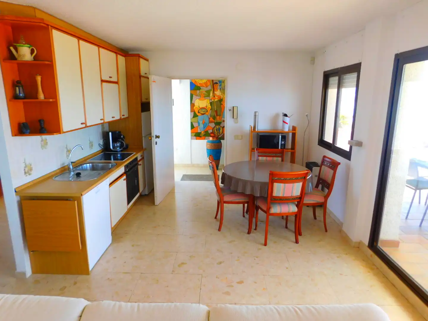 Kitchen of Attic for sale in Roses  with Air Conditioner, Heating and Terrace