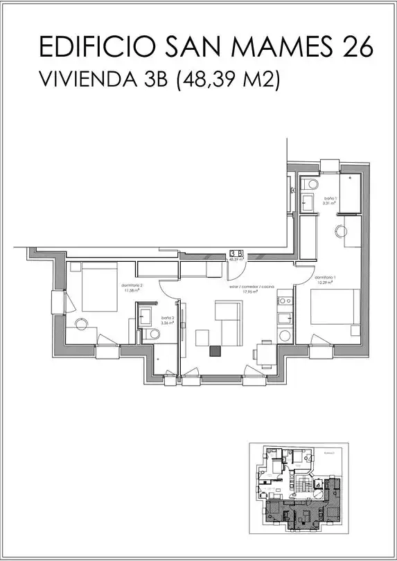 Piso en venta en San Mamés - La Palomera