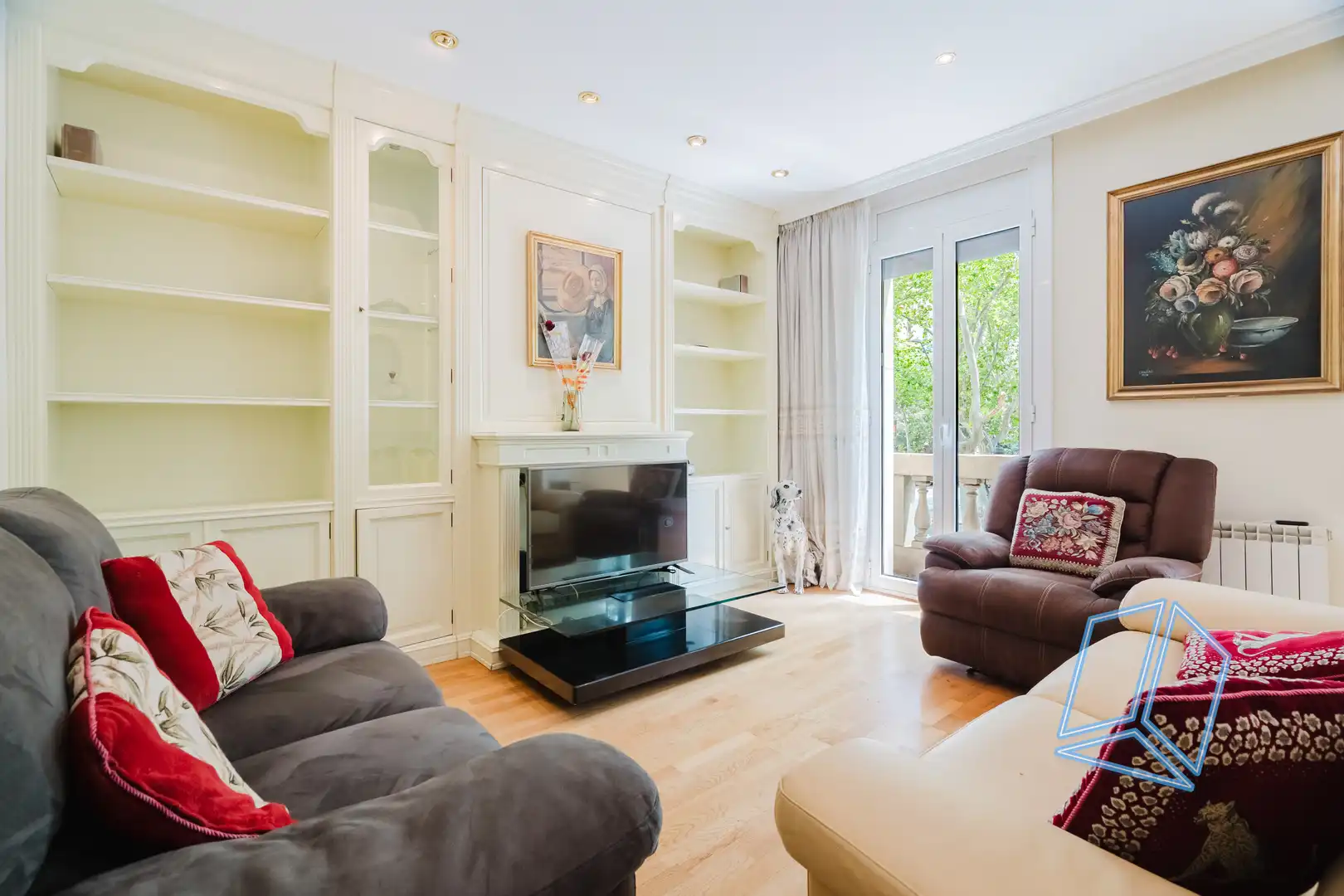 Living room of Flat for sale in Barcelona  with Terrace