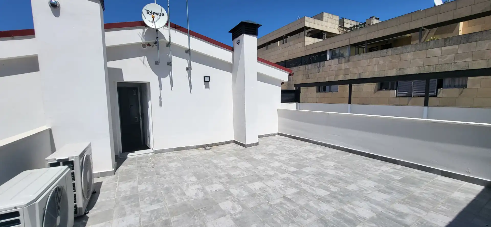 Terrace of Flat for sale in Plasencia  with Air Conditioner, Heating and Parquet flooring