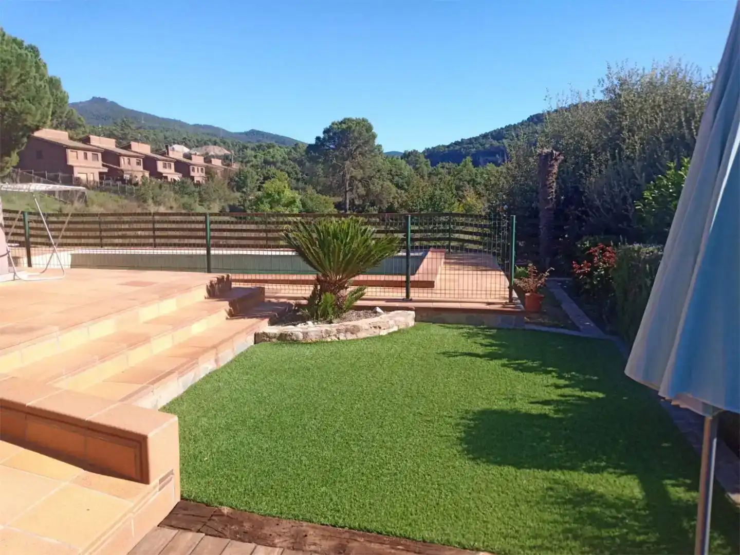 Terrassa de Casa o xalet en venda en Sant Martí de Centelles amb Aire condicionat i Piscina