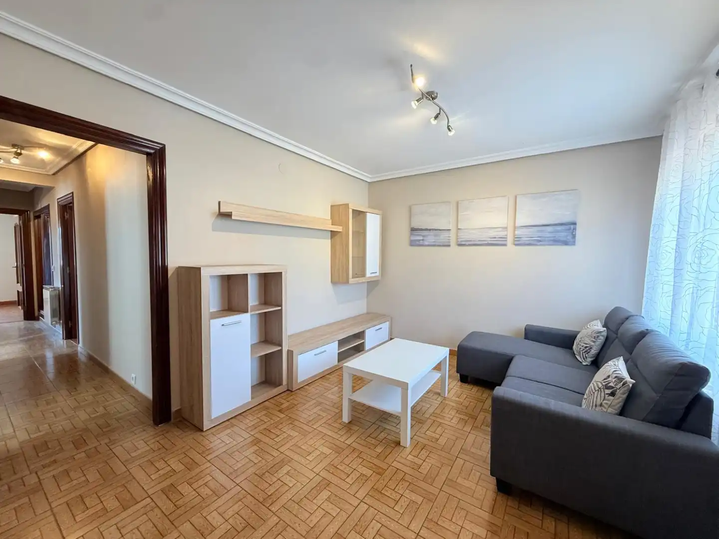 Living room of Attic for sale in Castrillón  with Heating, Parquet flooring and Terrace