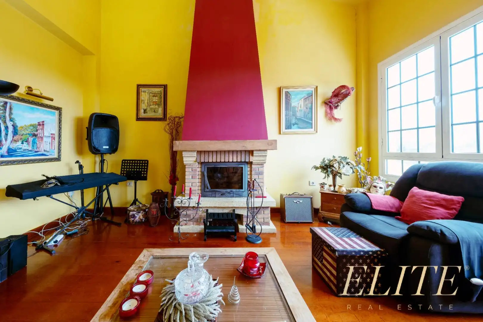 Sala d'estar de Casa o xalet en venda en Santa Brígida amb Aire condicionat, Jardí privat i Terrassa