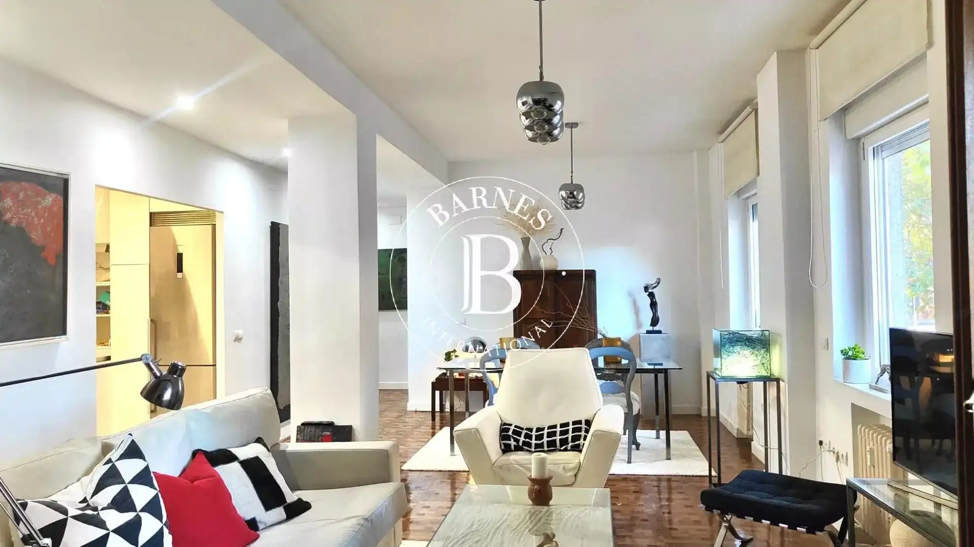 Wohnzimmer von Wohnung zur Miete in Madrid mit Klimaanlage, Heizung und Möbliert