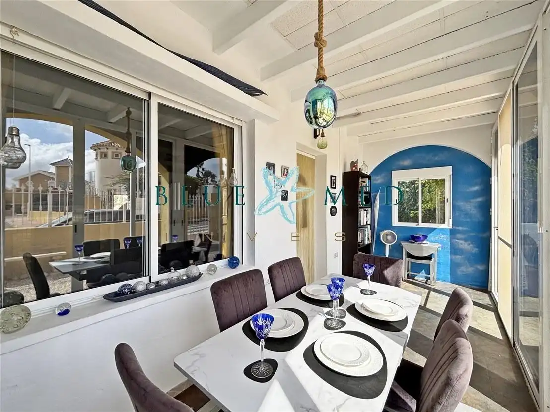 Dining room of Houses for sale in Mazarrón  with Air Conditioner, Heating and Private garden