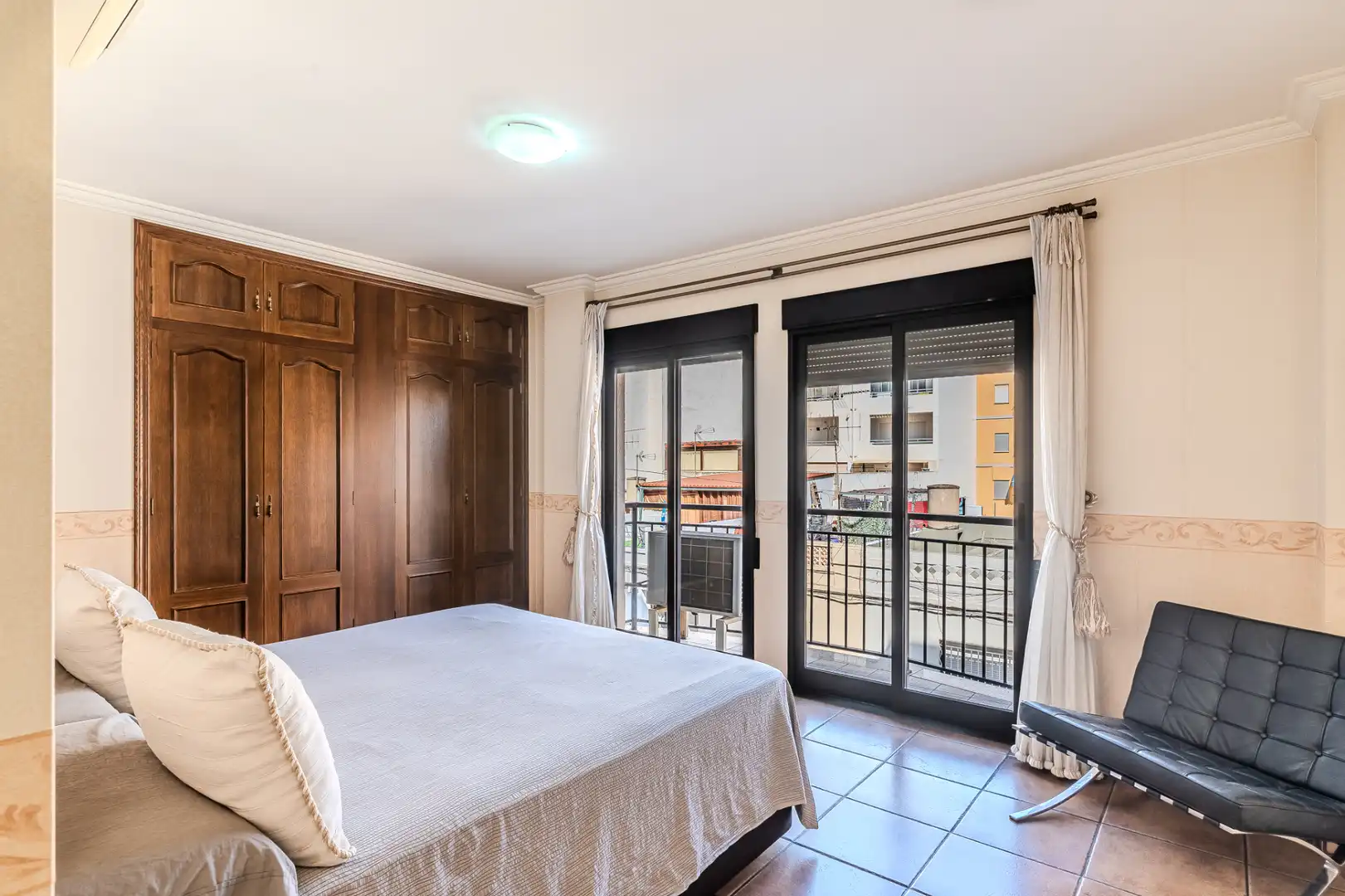 Bedroom of Flat for sale in Burriana / Borriana  with Air Conditioner, Heating and Terrace
