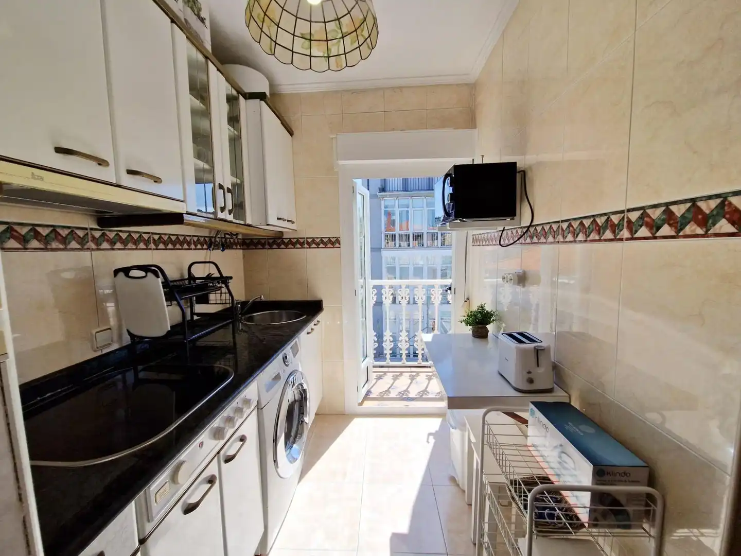 Küche von Wohnung zur Miete in Santander mit Heizung, Terrasse und Möbliert