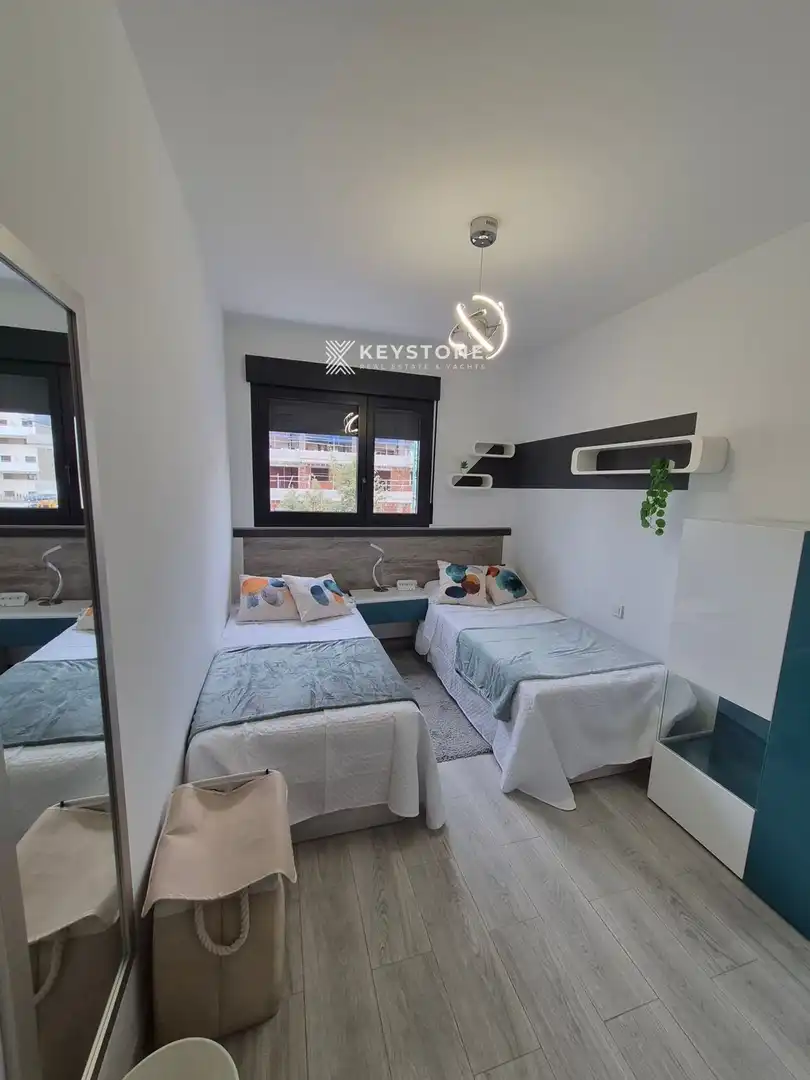 Schlafzimmer von Wohnung zur Miete in Alicante / Alacant mit Klimaanlage, Heizung und Terrasse