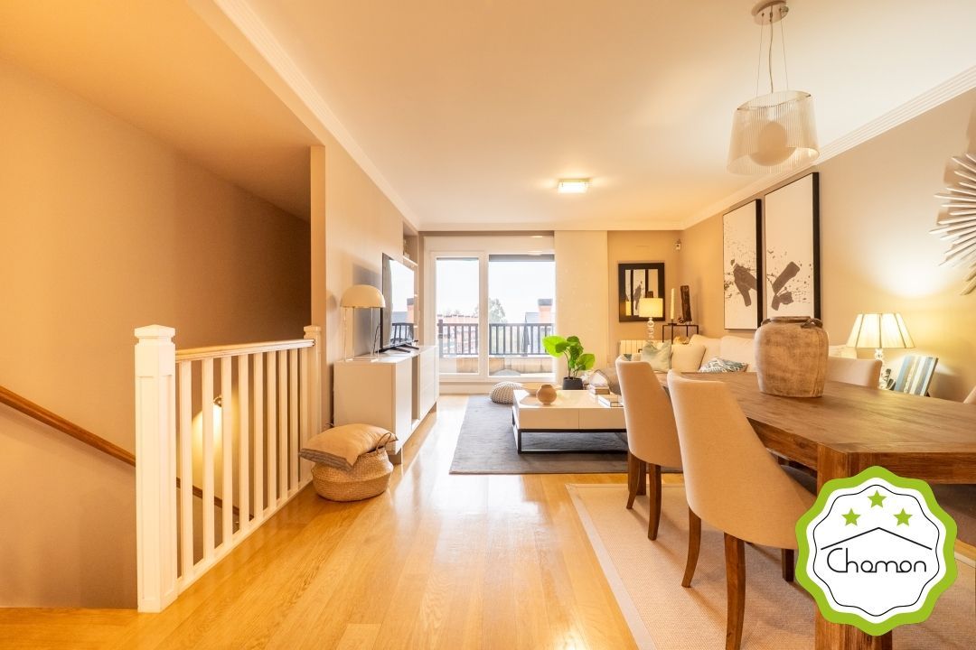 Living room of Single-family semi-detached for sale in Bilbao   with Heating, Private garden and Terrace