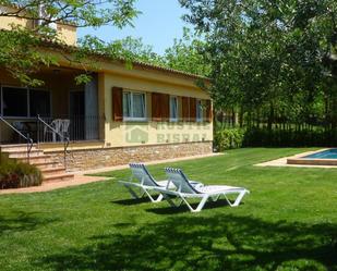 Garden of House or chalet to rent in Begur  with Air Conditioner, Heating and Private garden