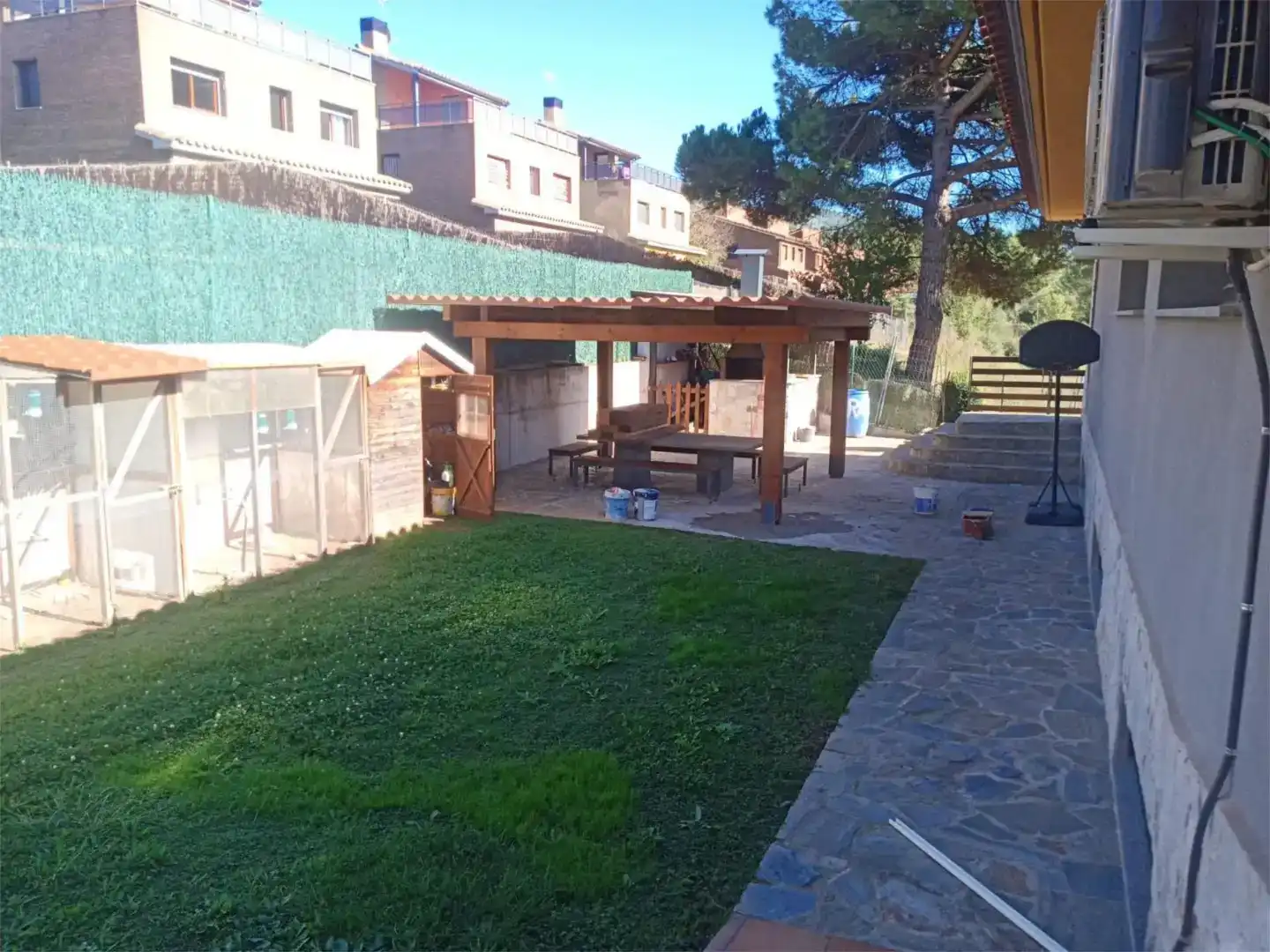 Terrassa de Casa o xalet en venda en Sant Martí de Centelles amb Aire condicionat i Piscina