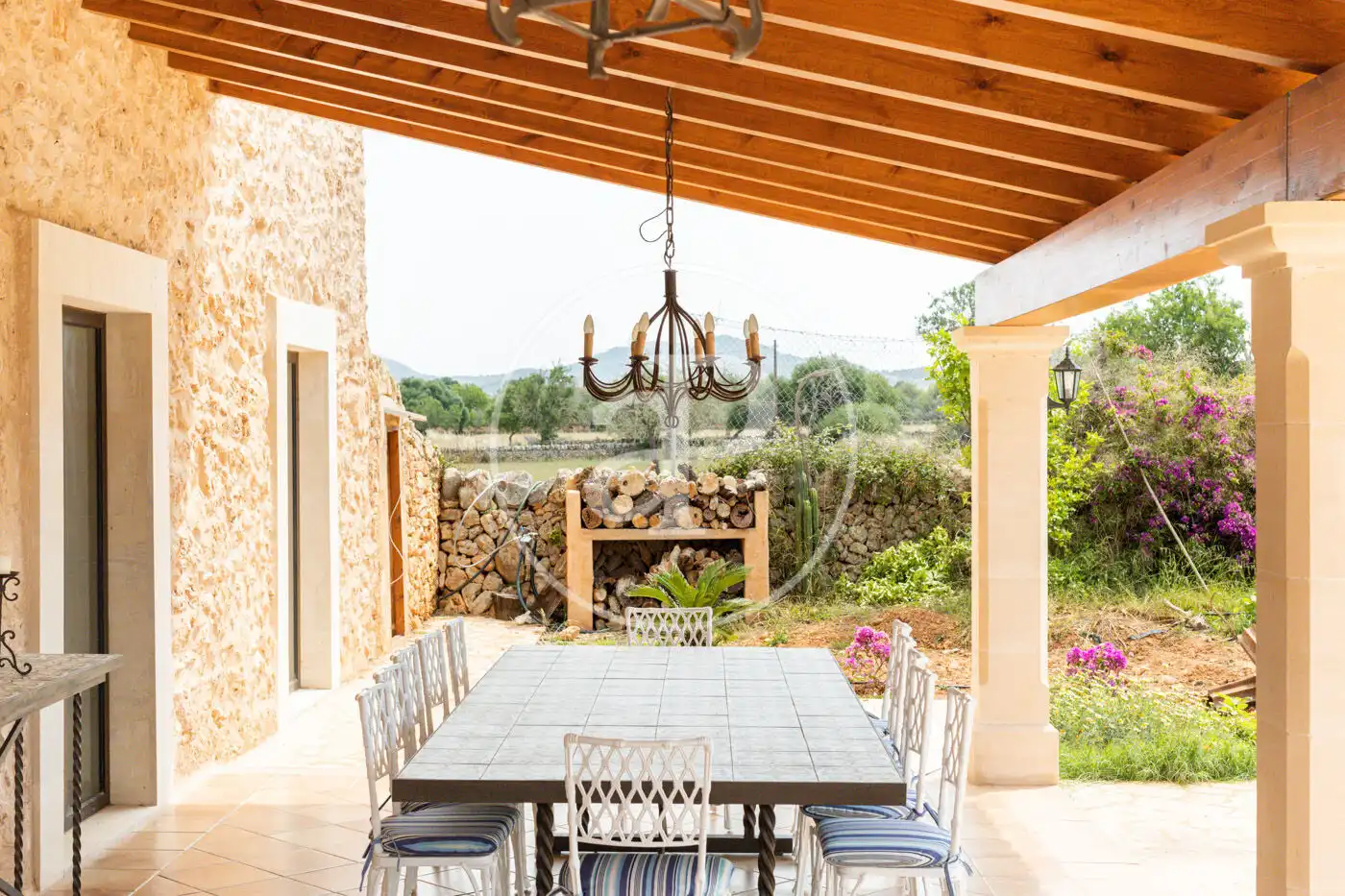 Terraza de Casa o chalet de alquiler en Felanitx con Aire acondicionado, Jardín privado y Piscina