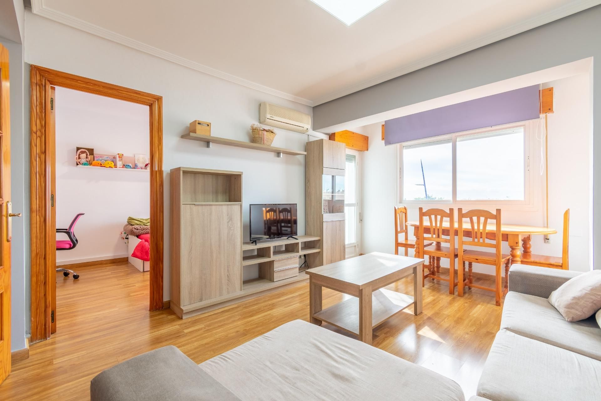 Bedroom of Flat for sale in  Almería Capital  with Air Conditioner and Terrace