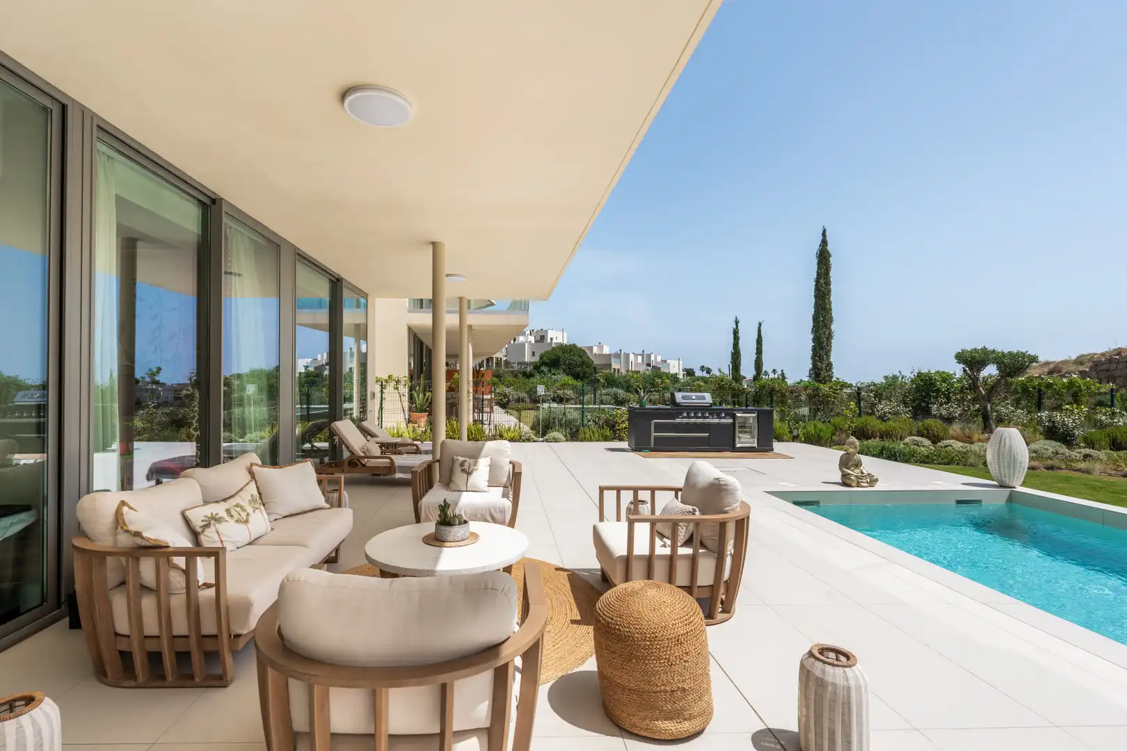 Terrassa de Apartament en venda en Mijas amb Aire condicionat, Jardí privat i Terrassa