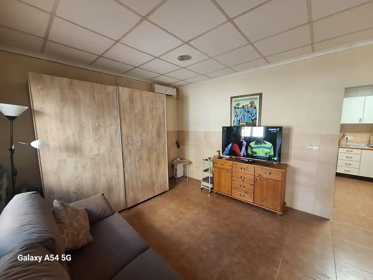 Sala d'estar de Casa adosada en venda en Los Alcázares amb Aire condicionat, Moblat i Alarma