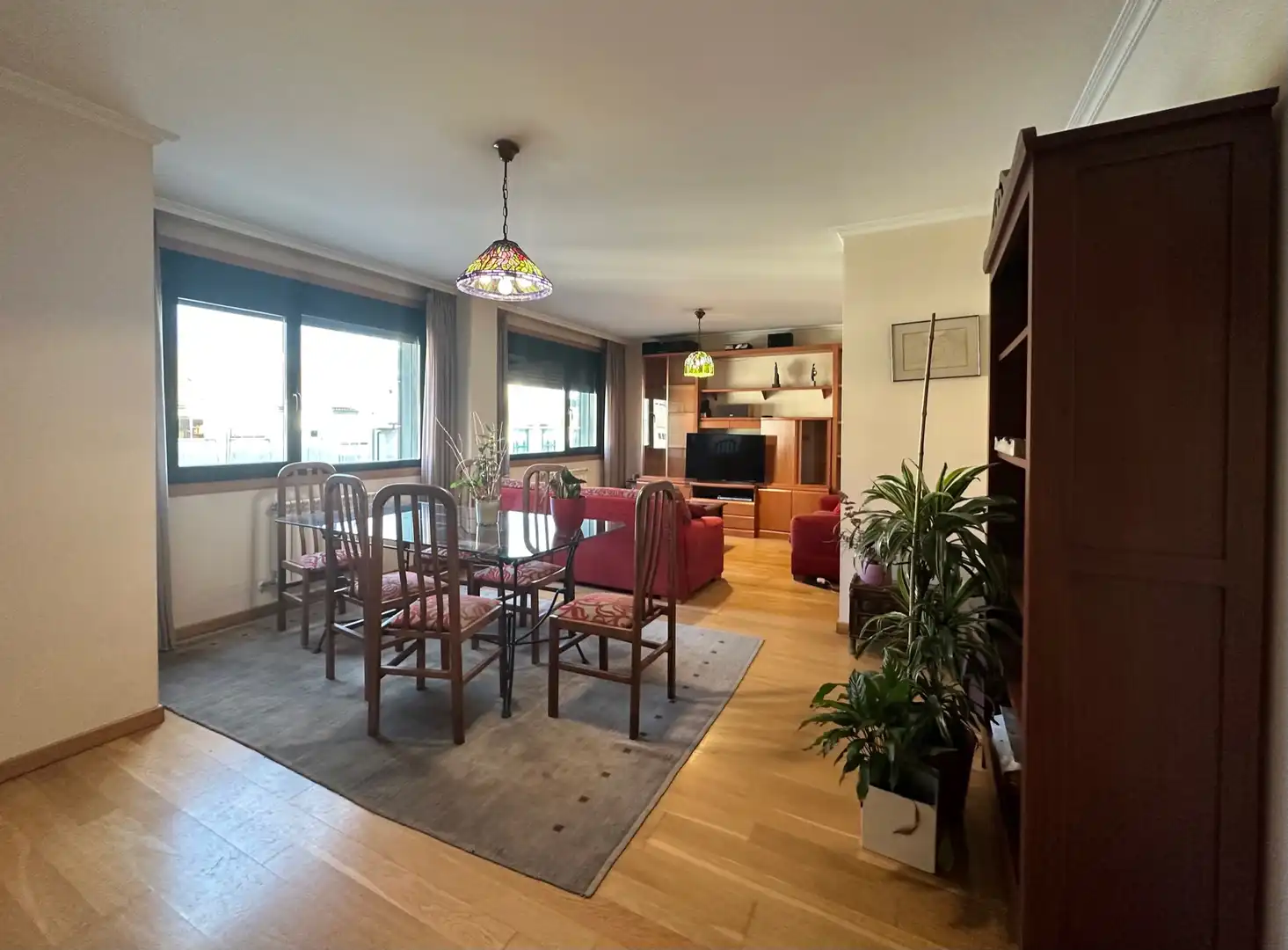 Wohnzimmer von Maisonette zum Verkauf in Santiago de Compostela  mit Heizung, Parkett und Abstellraum