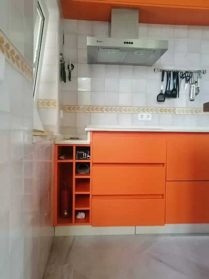 Küche von Loft zur Miete in Sevilla mit Klimaanlage, Heizung und Terrasse