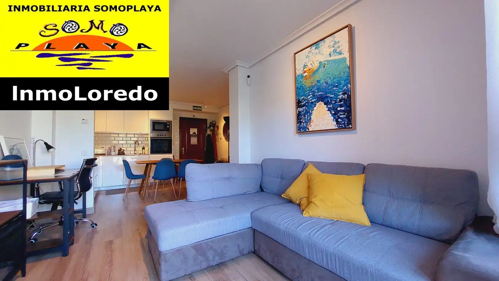 Wohnzimmer von Wohnung zum Verkauf in Ribamontán al Mar mit Heizung, Privatgarten und Terrasse