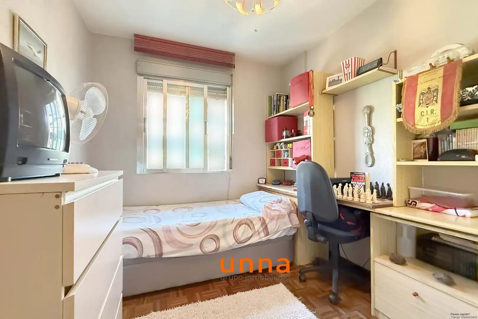 Bedroom of Flat for sale in Móstoles  with Air Conditioner, Parquet flooring and Terrace
