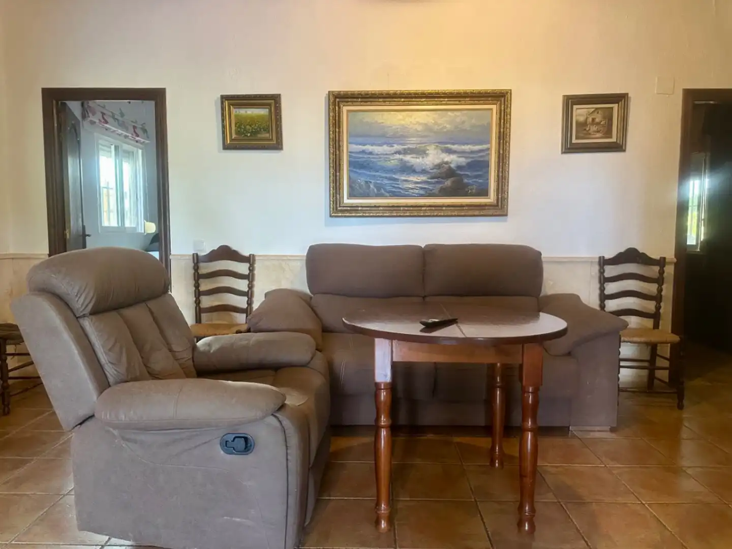 Sala de estar de Finca rústica en venta en Callosa d'en Sarrià con Jardín privado, Terraza y Trastero