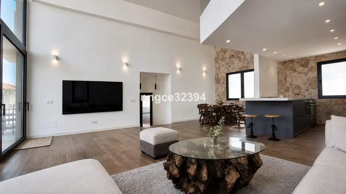 Living room of Houses for sale in Estepona  with Air Conditioner, Private garden and Terrace